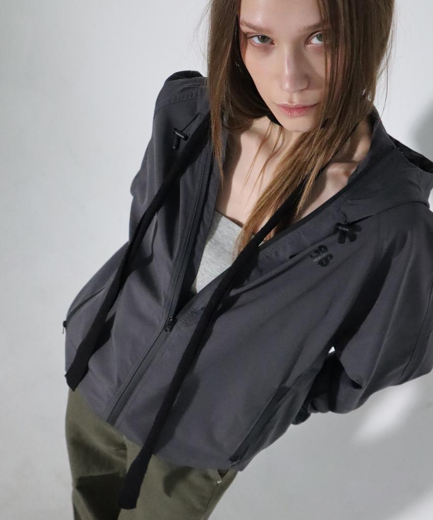 Chicks Daily Windbreaker Charcoal