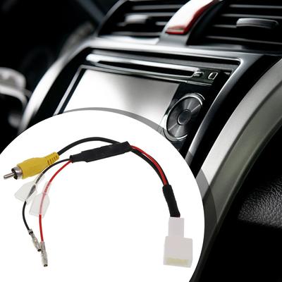 Automotive 4 Pin Reverse Camera Wiring Harness Cable Adapter Compatible with For Toyota Cars for Rearview Camera Connection