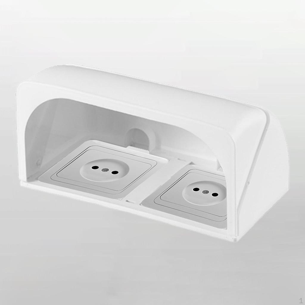 Socket Box Bathroom 86 Type Dustproof Sturdy Waterproof Electrical Outlet