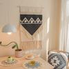 Indian Hand-woven Homestay Fringed Tapestry Decoration Nordic Meter Box Hanging Fabric Background Cloth Bedroom Hanging Cloth