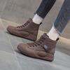Martin Boots Women's Shoes 2025 Autumn New Internet Celebrity Platform Heightening Short Boots High-top Casual Shoes Retro British Style