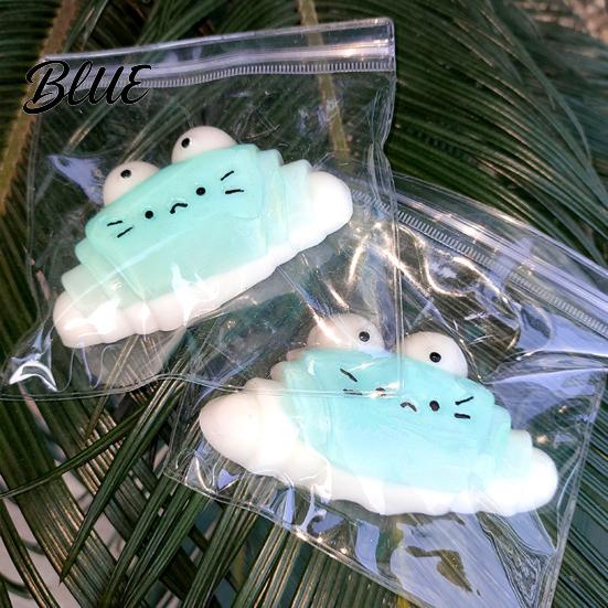 Croissant Squeeze Toy Cartoon Stress Relief Slow Rising Bread Sensory Anxiety Portable Kids Adults Simulated Food Pinch Fidget
