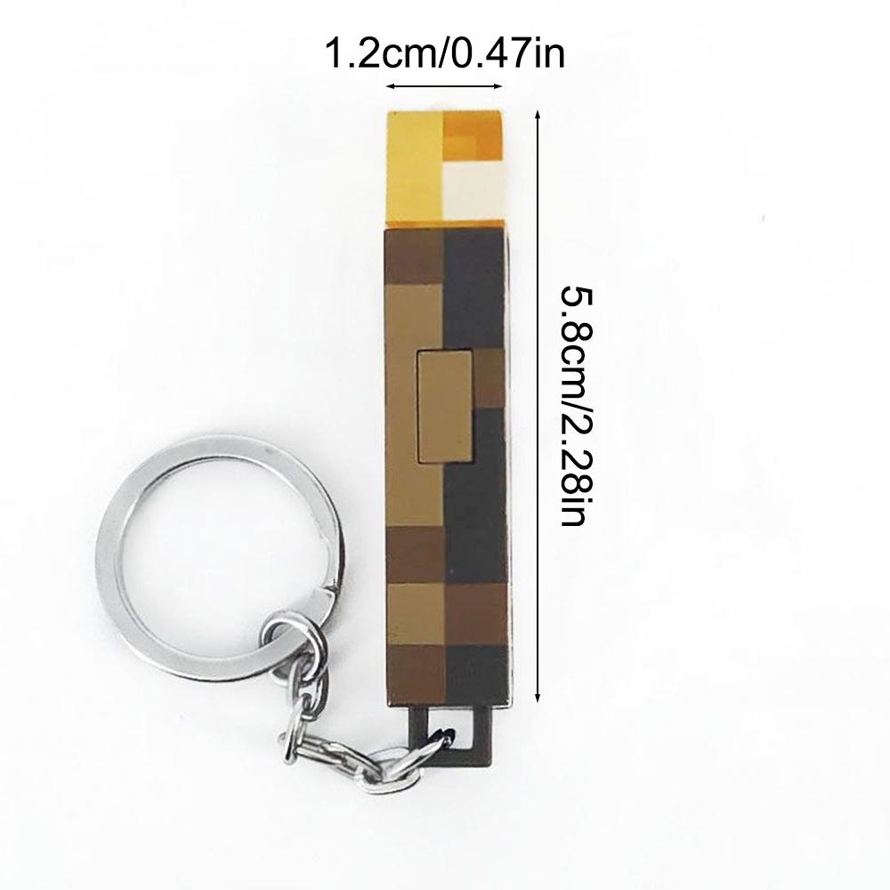 

Мини-брелок-фонарик, перезаряжаемый фонарик, пластиковая модель игры, игрушки, декоративная подвеска для рюкзака, подарки для праздничной вечеринки