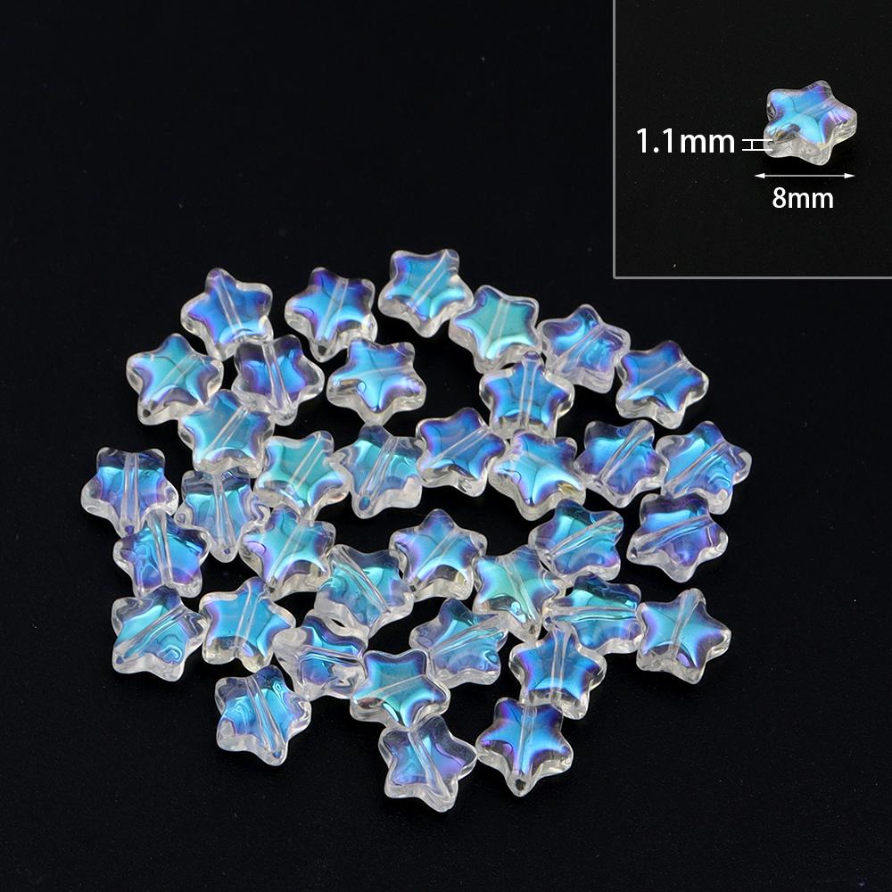 

30Pcs Lampwork Beads White Flower Butterfly Crown Shape Spacer Beads For DIY Handmade Jewelry Bracelet Accessories Finding