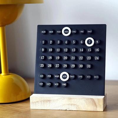Acryl Holz Basis Handgemachte DIY Kalender Büro Desktop Home Dekorative Digitale Kleine Ornament Zehn Tausend Jahre