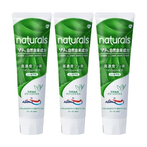 

Aquafresh Naturals by Aquafresh Naturally Derived Green Citrus Toothpaste, Natural, Vegan, Cavity Prevention, High Fluoride Concentration (1450ppm), F