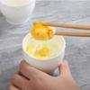 2pcs Plastic Microwave Egg Cooker Visible Lid Egg Boiler Kitchen Tools Steamed Egg Cup  Kids