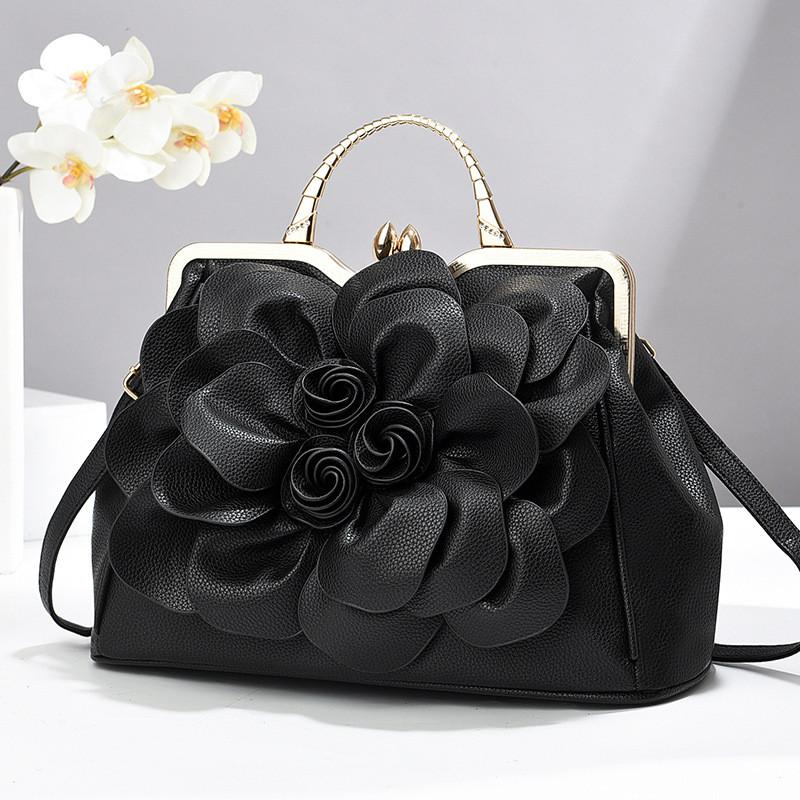 Elegant 2024 Fashion Floral Handbag For Brides Stylish Large Capacity Shoulder Bag