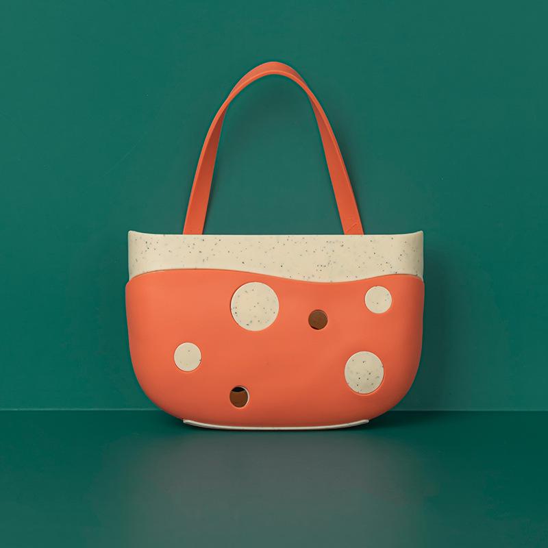 

Подвесная сумка для сырной раковины, кухонная утварь, корзина для слива, подвесная сумка, небольшой инструмент для хранения, подвесная корзина для слива красный