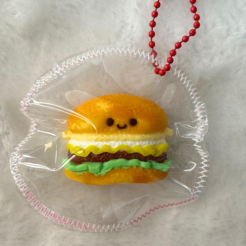 Cute Simulation Toast Bread Squeeze Toy Cartoon Silicone Stress Relief Toy Fun Mini Decompression Slow Rebound Toys Gifts