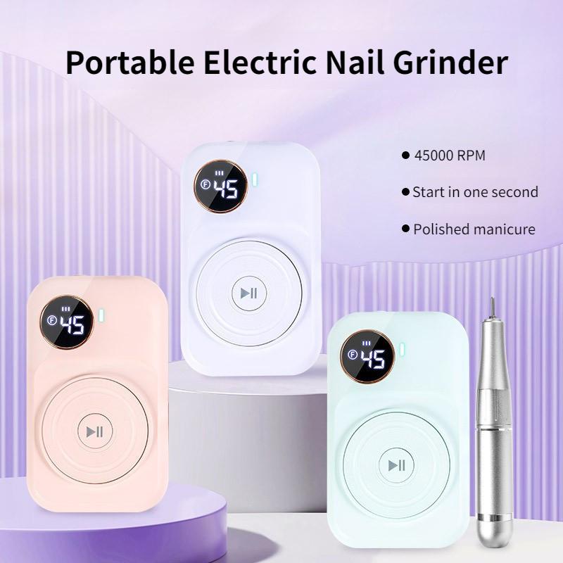 45000 RPM Digital Display Nail Clipper Beauty Salon Professional Nail Grinding Machine Portable Nail Polisher