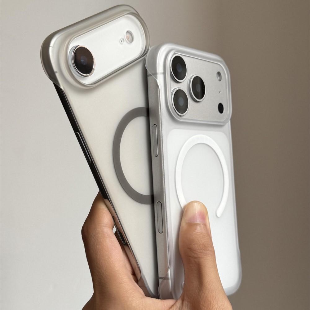 Ultra Thin Matte Frameless Magnetic Case For iPhone 18 17 Air 16 15 14 Plus 13 12 11 Pro Max For Magsafe Charge Clear Capa