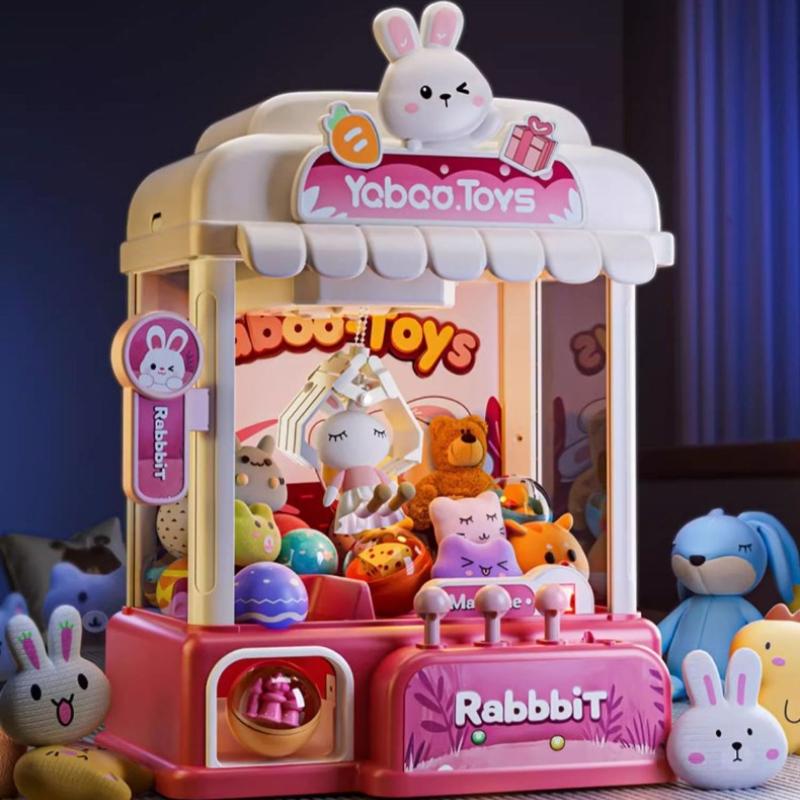 Mini Claw Game Machine Toys Children Coin Operated Play Game Diy Electric Clip Doll Arcade Machine Kids Birthday Christmas Gifts
