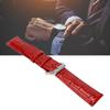 Universal Men Women Adjustable PU Leather Watch Band Strap Replacement 18mmRed