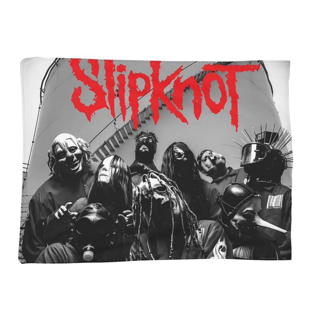 שמיכה מפלנל רכה וחמה של להקת ההבי מטאל Slipknot, כיסוי לחדר שינה, פיקניק, נסיעות, בית, מוזיקת היפ הופ רוק