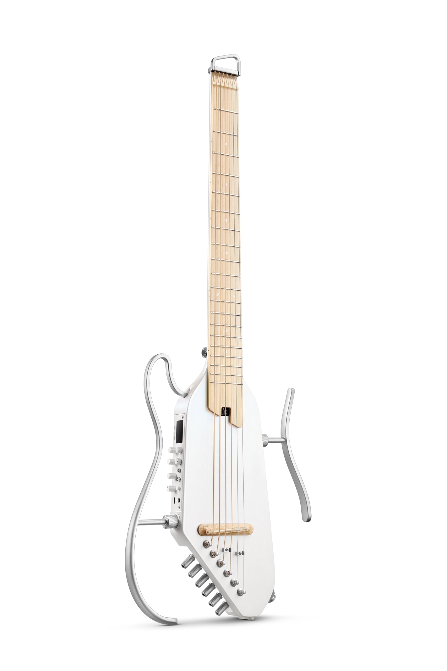 

Donner HUSH-I PRO Travel Guitar Portable Guitar Smart Guitar Headless Guitar Multiple Effect Modes Ergonomic Neck Quiet Set with Earphones Detachable