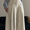Women's High-Waist Wide-Leg Fashion Trousers - Trendy Casual American Style