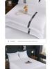Pure White Eight-Piece Bedding Set: Duvet Cover, Quilt, Comforter & Bed Sheet