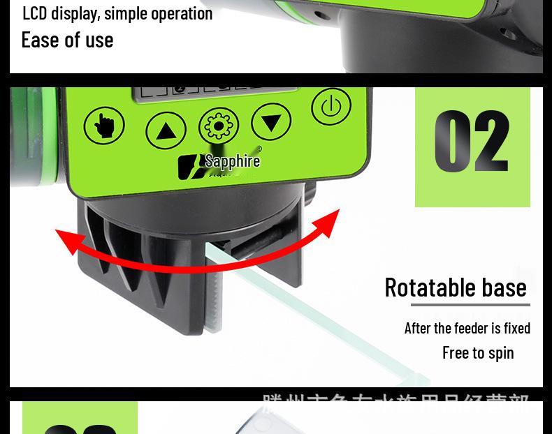 Smart Large-Capacity Automatic Fish Feeder Timer for Aquariums