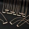 Gold/Silver/Rose Gold Color Twelve Constellations Stainless Steel NK Chain Pendant Necklace Female Jewelry 18+2in