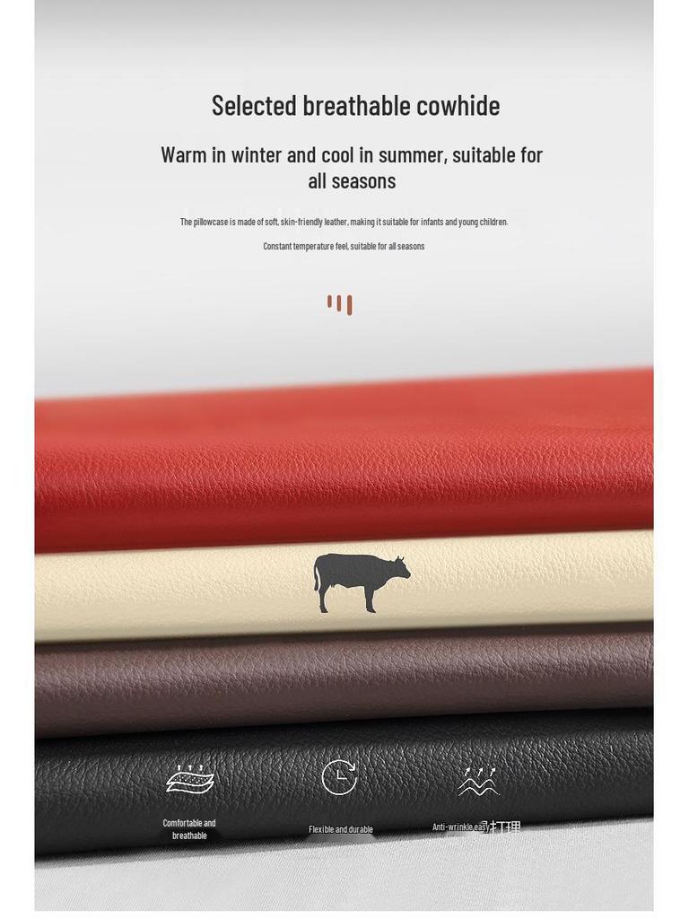 Genuine Leather Headrest & Lumbar Support for Toyota Crown Land Cruiser - Comfortable Neck Support & Decorative Accessory