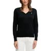 Polo FW25 V-Neck Logo Long Sleeve Knit Sweater Women Sweater 211972105-004