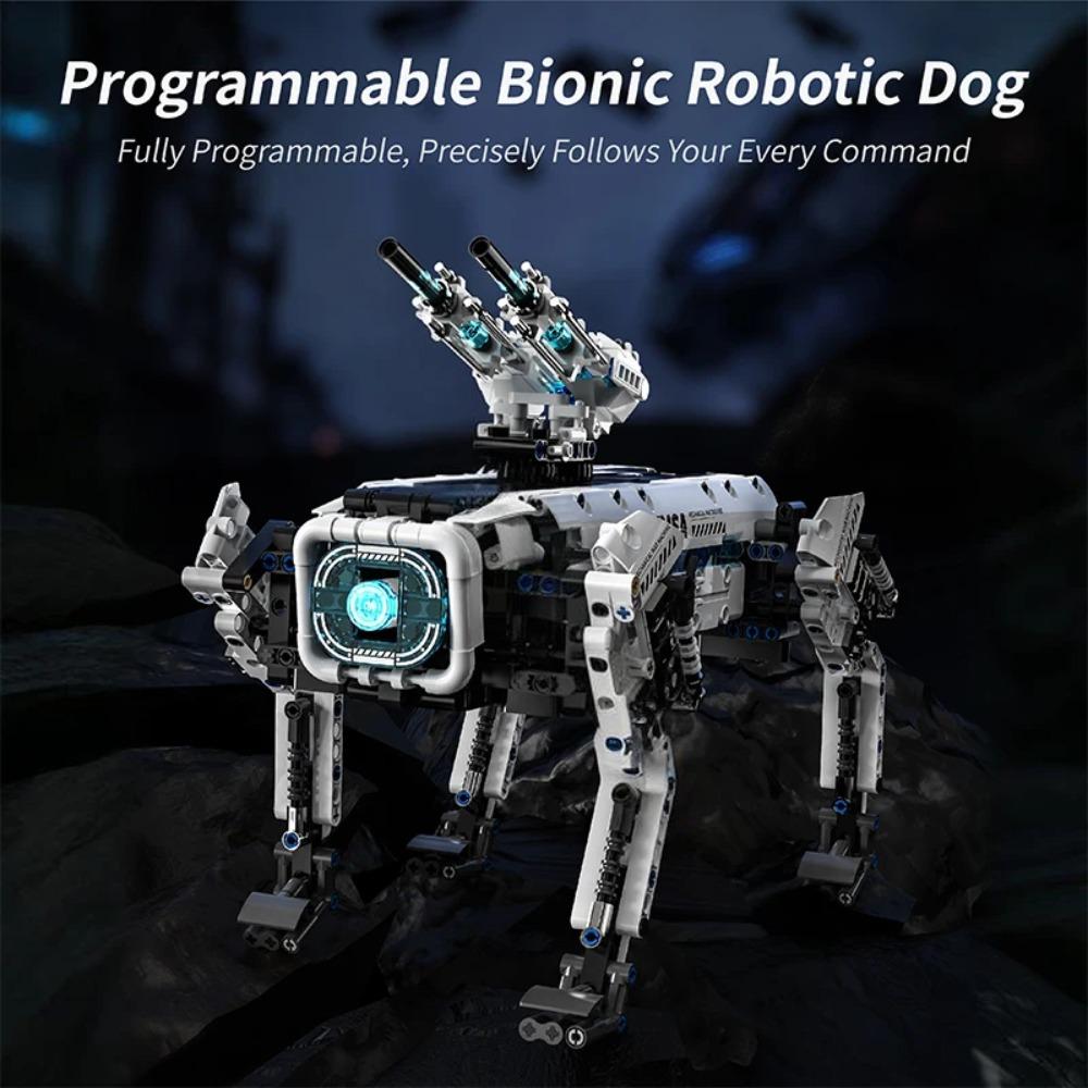 Technical STEM Programming Robot War Dog Building Blocks City Remote Control Motor Robot MOC Bricks Education Toys Children Gift