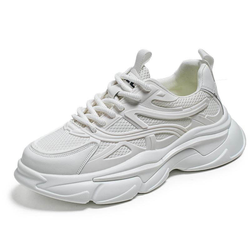 Модные кроссовки мужские зеленые прогулочные туфли на платформе мужские удобные уличные — фото 16