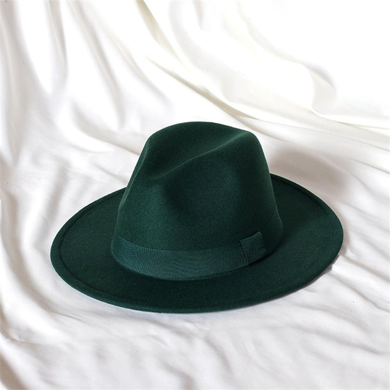 Skórzany Różowy Kapelusz Fedora z Szerokim Rondem Jazzowy Kapelusz Jesień/Zima Klasyczny Elegancki Kapelusz Panama Kapelusz Dżentelmena Sombrero