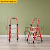 Multifunctional Carbon Steel Folding A-Frame Ladder for Indoor Use