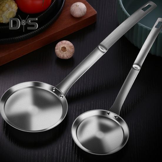 Sitko ze stali nierdzewnej Długi uchwyt Drobne oczka Smar Pianka Odtłuszczanie Filtr oleju Łyżka Metalowe sito Durszlak Skimmer Przybory kuchenne