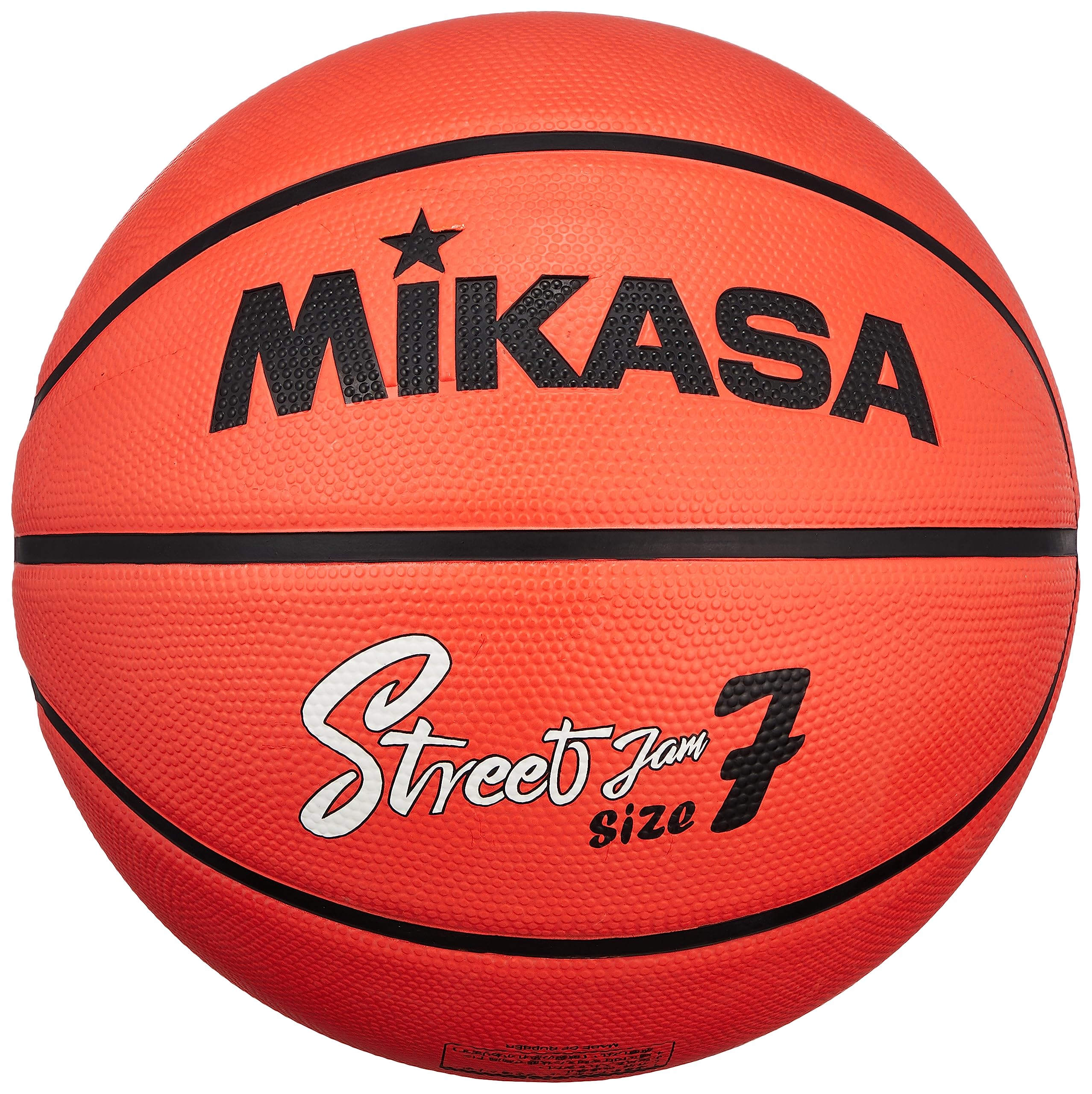 

MIKASA Basketball Size 7, Rubber, Orange, BB702D-OBK-EC, Recommended Internal Pressure: 0.490-0.630 kgf/cm²