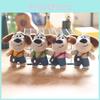 Small Dog Plush Toy Keyring Soft Stuffed Animal 13cm Pp Cotton Bag Charm Gift For Kids Girls