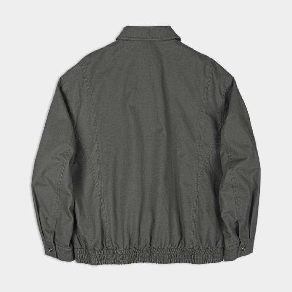 Weekhour Washed Cotton Blouson Jacket Khaki