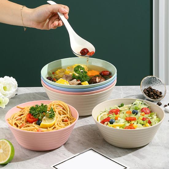 Japonská miska na instantní nudle, vhodná do mikrovlnné trouby, vhodná do myčky nádobí, velkokapacitní, stohovatelná, nerozbitná, cereální polévka, rýžová miska do kantýny