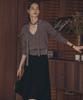 Tilaidai Tie Set Raccoon Wrap Cardigan_Gray