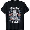 Pawsitive Vibes Only Yoga Poses Kitten British Shorthair Cat T-Shirt(4)