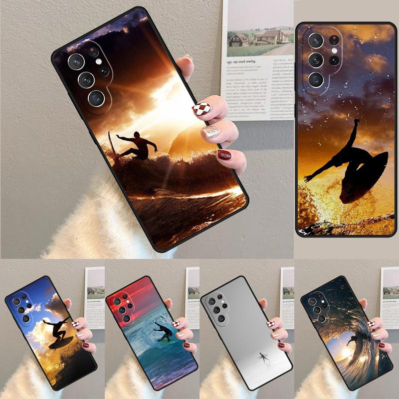 Extreme Sport Surfing Beach Phone Case for Samsung Galaxy Note 10 Pro S26 Ultra S23 S24 FE S25 S21 S22 PLUS Shockproof Cove