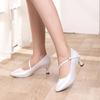 Fashion Silk  Ladies Modern Dance ShoesTango Latin Dance Shoes Waltz Closed Toe Dance  Shoes Heeled 5CM