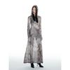 Dragon Pattern Desert Exotic Wind Thelight24 New Arrival Retro Tie-Dyed Printed Mesh Hooded Dress Long Thin