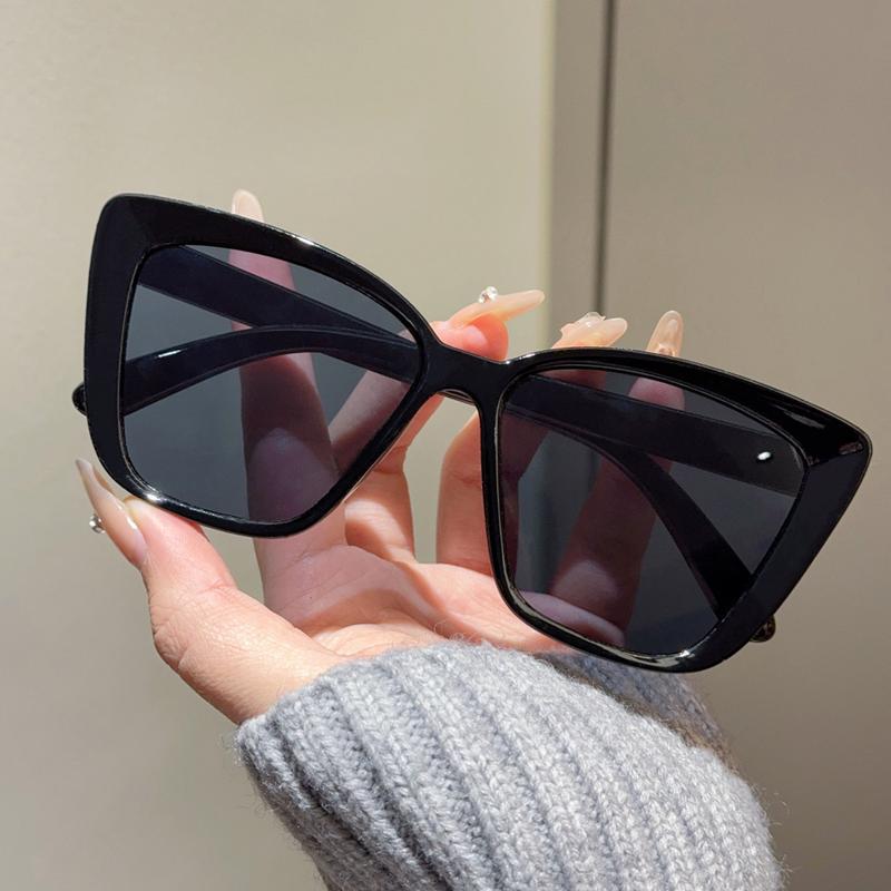 Moda Street Shooting Occhiali da Sole Cat Eye Oggetti di Scena per Foto Montatura Quadrata Leopardata Occhiali da Sole Protezione UV400 Occhiali per Donna