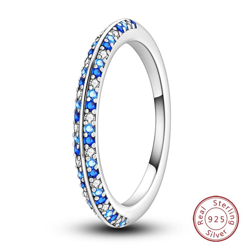 Popular Glow In The Dark Rings For Women 925 Silver Star Moon Sun Rings Sparkling Cubic Zircon Exquisite Jewelry Gifts