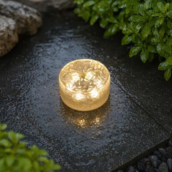 Yousheng Solar Deck Light, Outdoor Solar Step Light, Waterproof LED Solar Light for Outdoor Stairs Garden Patio Yard