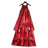 Women's Off-the-neck Dress French Loose Style Irregular Vacation Dress