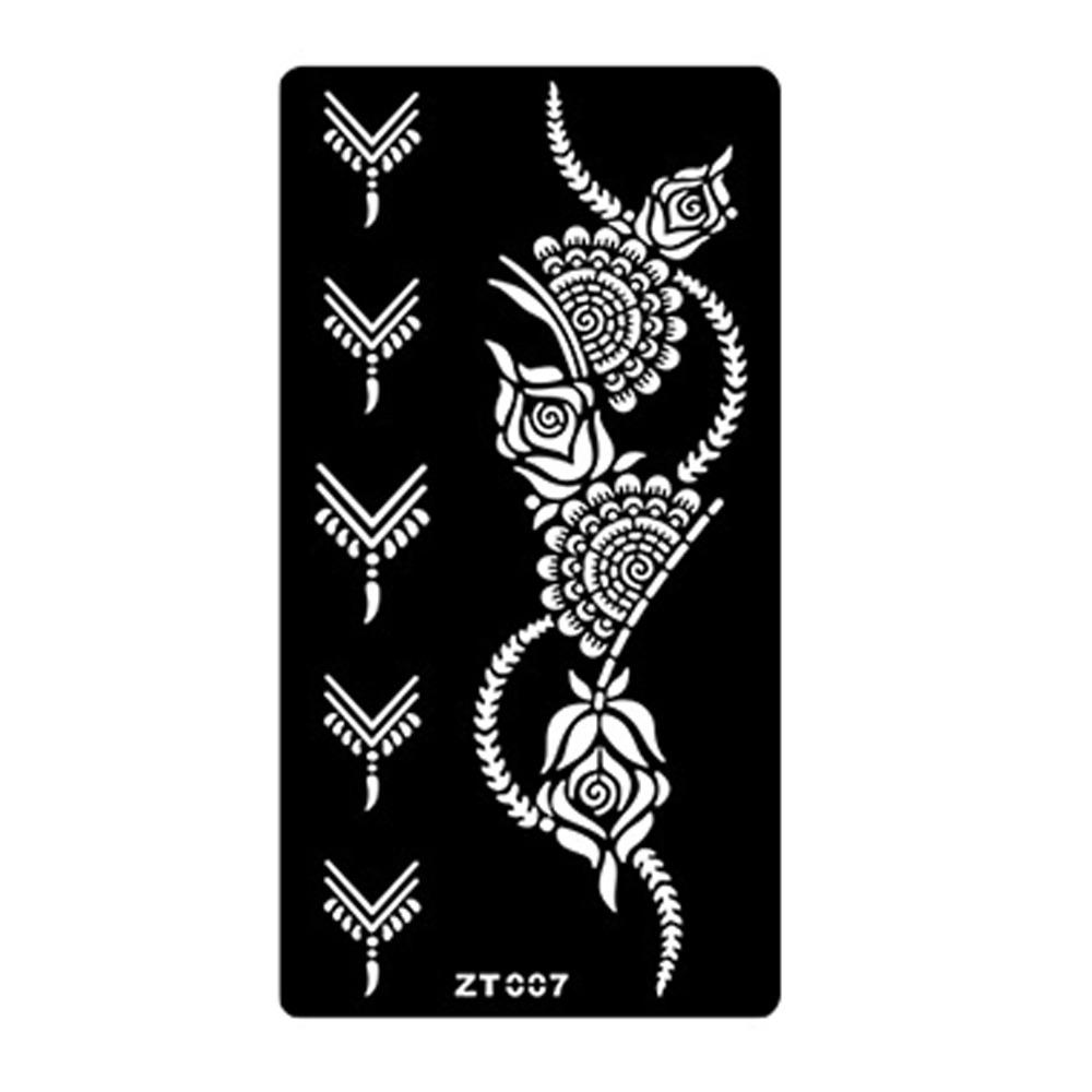 Personalized India Temporary Tattoo Ethnic Style Black Tattoo Decals Arm Foot Tattoos  Women Lady