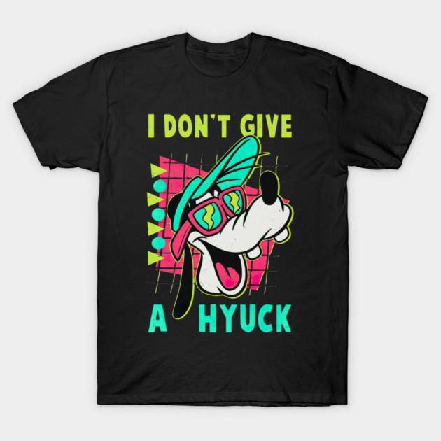 Asian Size Men Black Print T-shirt Goofy I Don T Give A Hyuck No-Cut Print Cotton Tshirt 3XL чёрный
