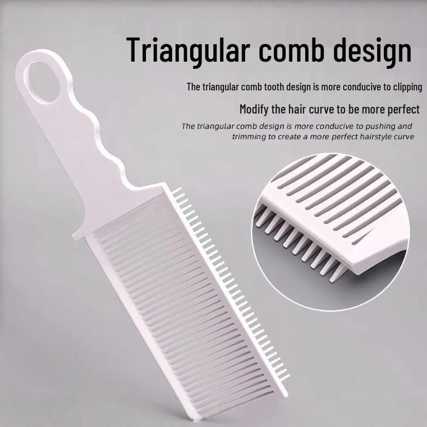 Professional Men's Hair Cutting Comb - Flat-Top, Leveling, Shaving, Push-Side, Crew Cut, Precision Comb