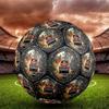 Vintage Truck Repair Workshop Round Football Size 5 Adult Ball Suitable for Training Matches and Outdoor Team.