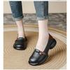 Genuine Leather Flats Women Round Toe Shallow Shoes Ladies Luxury Driving Moccasins Female Vintage Slip On Autmn Loafers