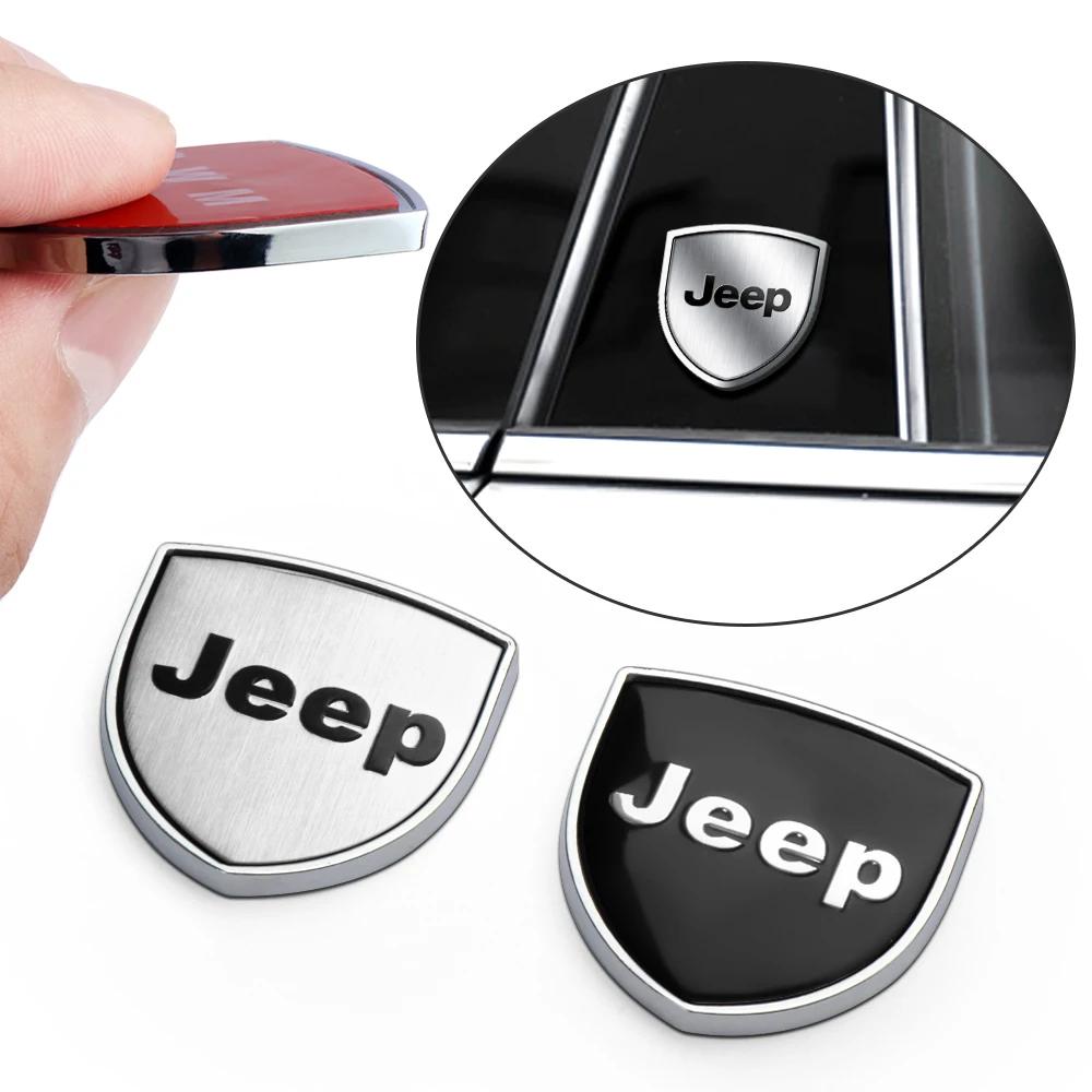 Zinc Alloy Metal Side Body Decoration Wing Guard Sticker for Jeep Compass Renegade Avenger Patriot Cherokee Liberty AKS1